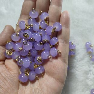 玉石彩色国风圆形百搭扣子纽扣旗袍中式唐装汉服衬衫装饰盘扣配件