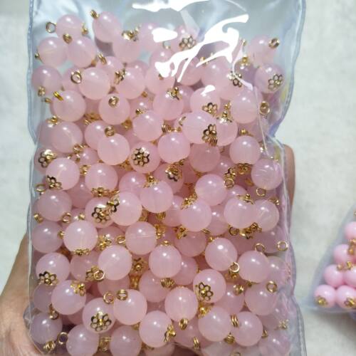 盘扣扣子旗袍唐装汉服复古珠扣仿玉石圆形珠子雪纺衬衫彩色小纽扣