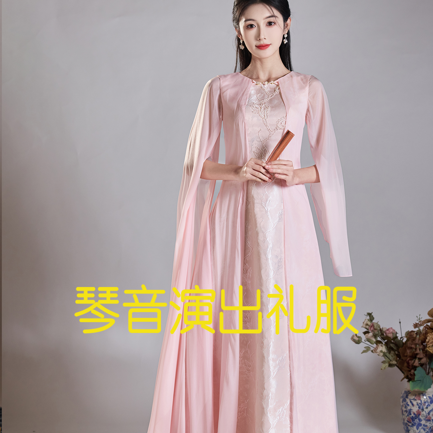舞台表演学生艺考民歌独唱礼服