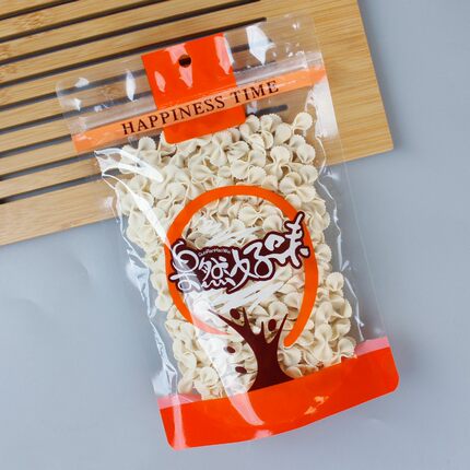 透明包装袋自封果然好味干果零食密封袋挂孔食品高清糖果特产订制
