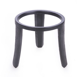 铸铁三脚架火炉支架子三角架生铁火盆铁壶托大号三圆架加厚加大