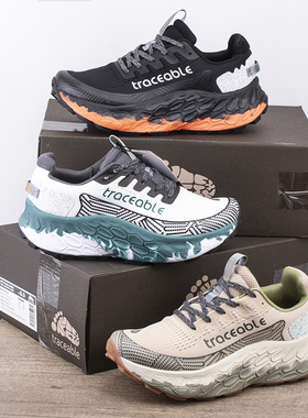 traceable外贸超轻减震透气宽楦情侣厚底户外登山徒步越野跑鞋665