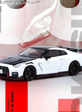 INNO NISSAN 日产GTR R35 NISMO 白色 合金1:64比例汽车模型 摆件