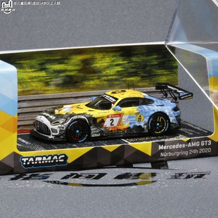 奔驰AMG 64车模型 GT3 合金1 摆件 2020年纽博格林24h耐力赛车
