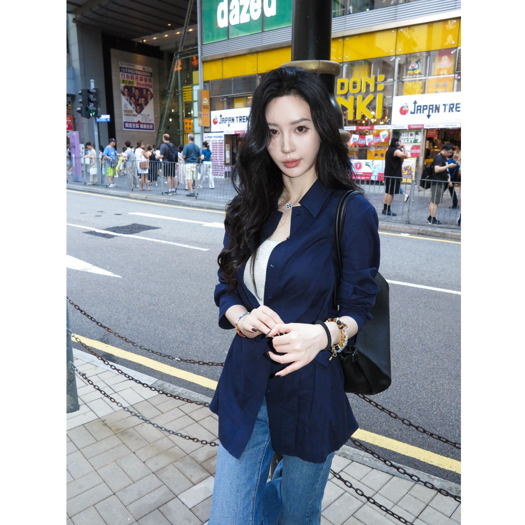 菠萝宝宝yuna亚麻莱赛尔气质衬衫