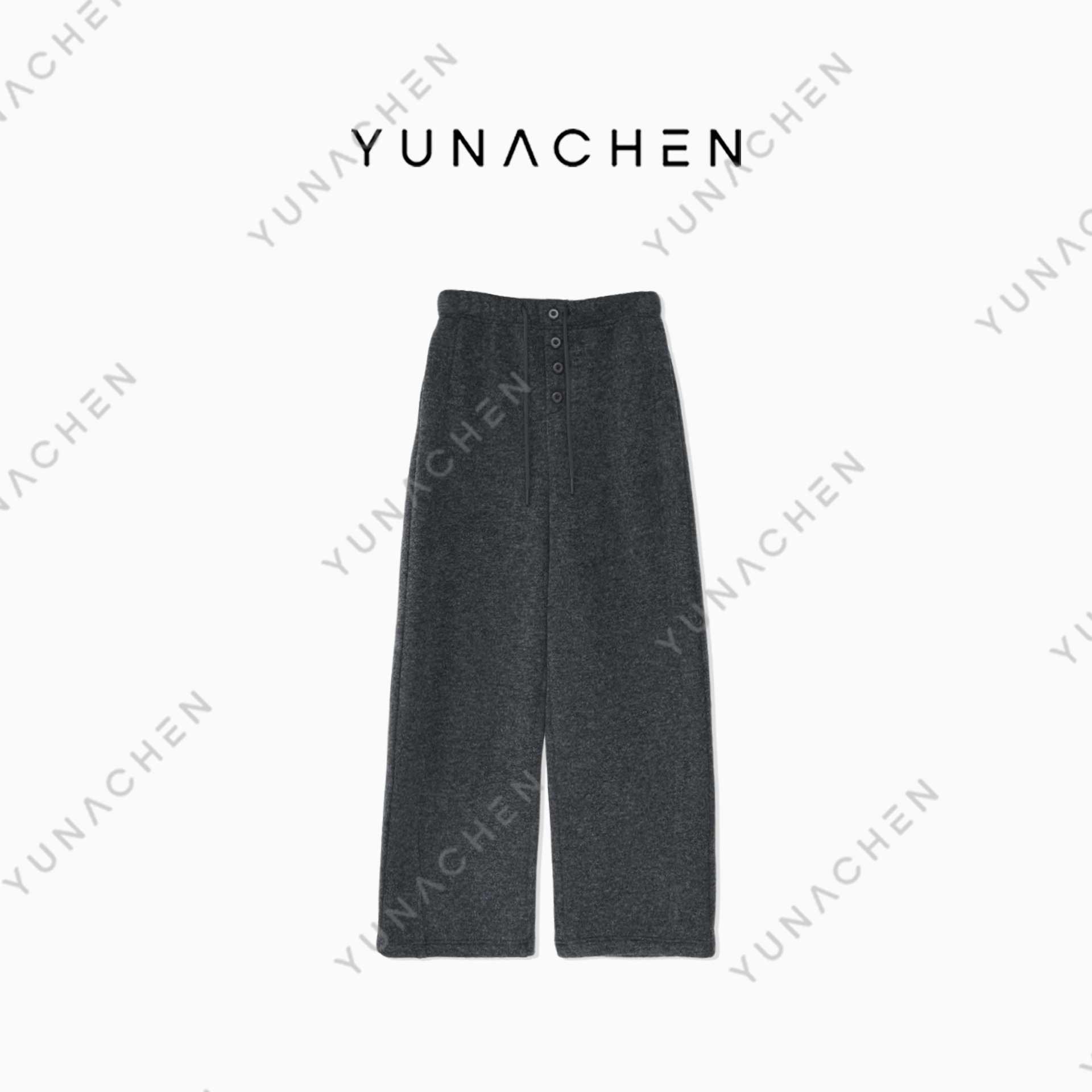 菠萝宝宝yuna【湖影】ZL7秋冬新款加绒加厚休闲梭织长裤880-90121