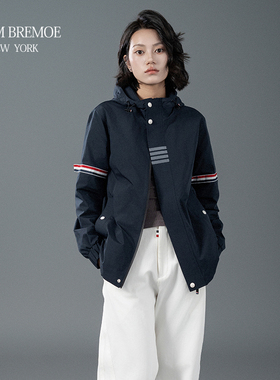 [TNONBREMOE]老钱风秋冬男女同款连帽常规外套防水防风潮流夹克