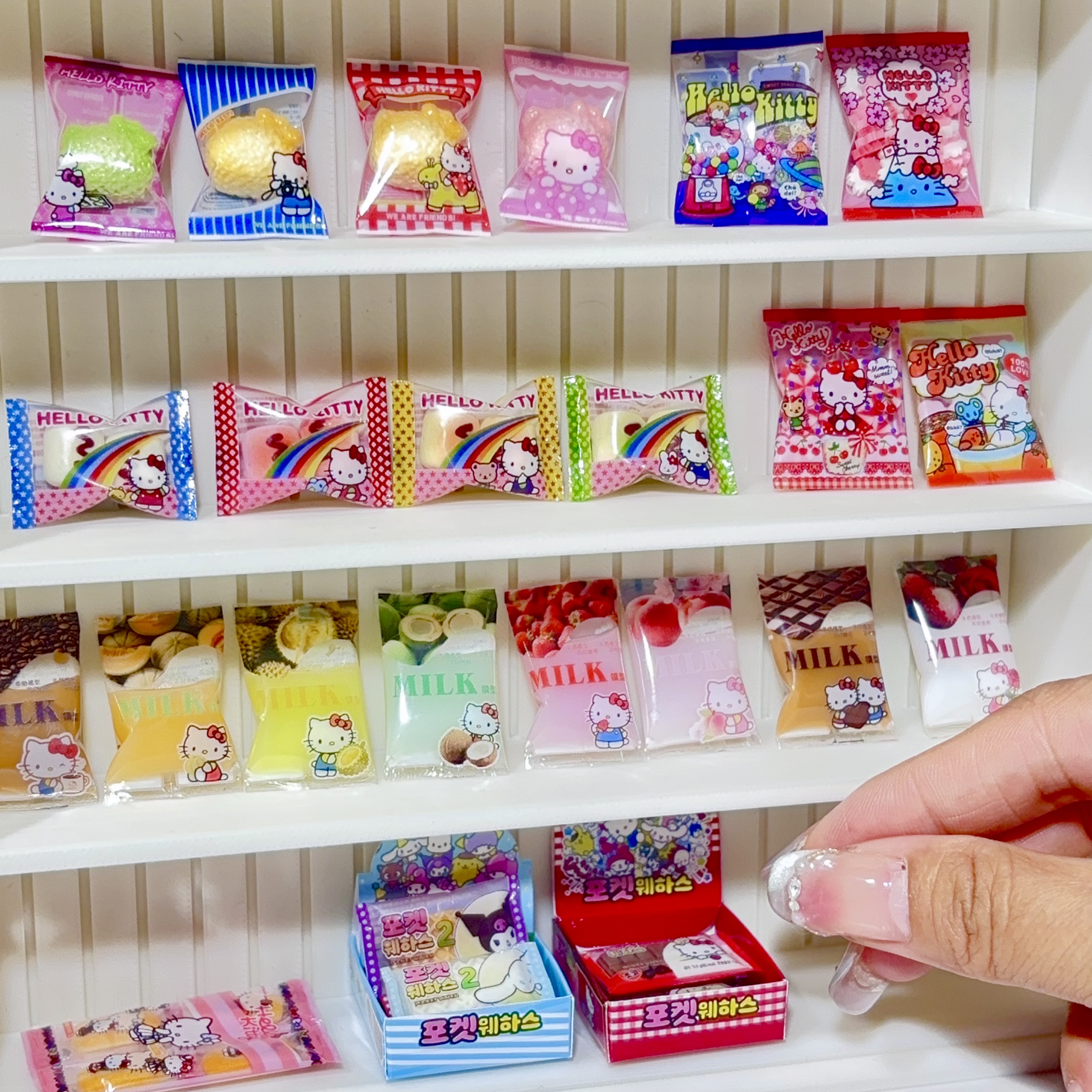 Kitty猫迷你仿真小物品零食手作食玩微缩模型blythe娃用场景道具