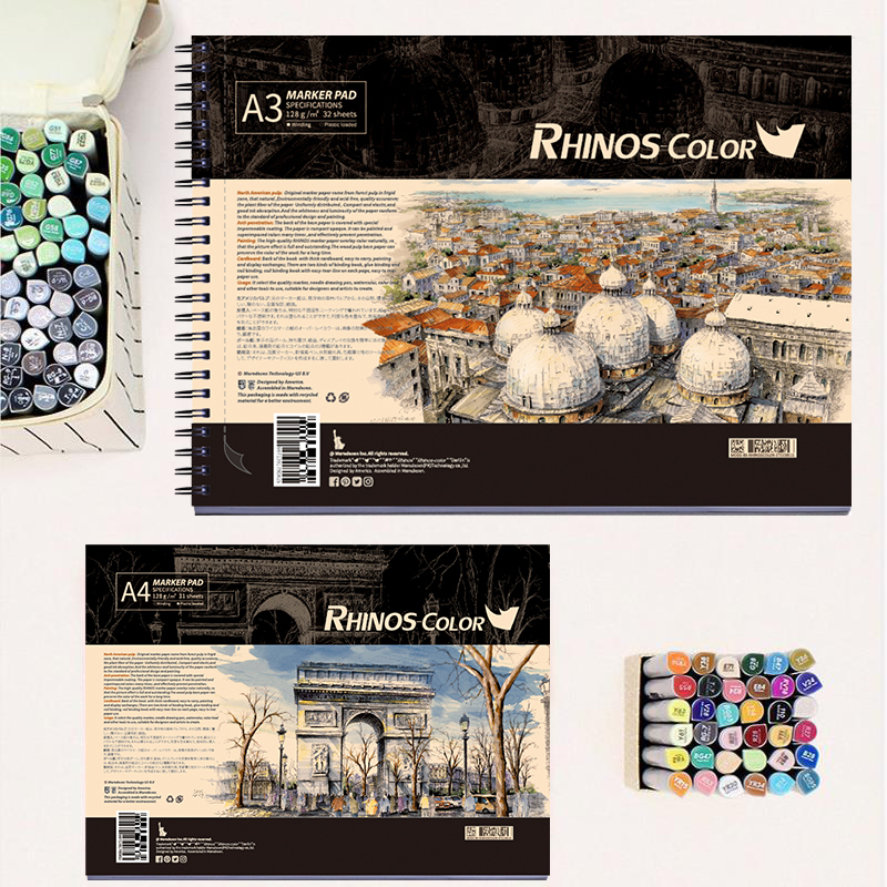 犀牛马克笔本A4A3学生专业手绘
