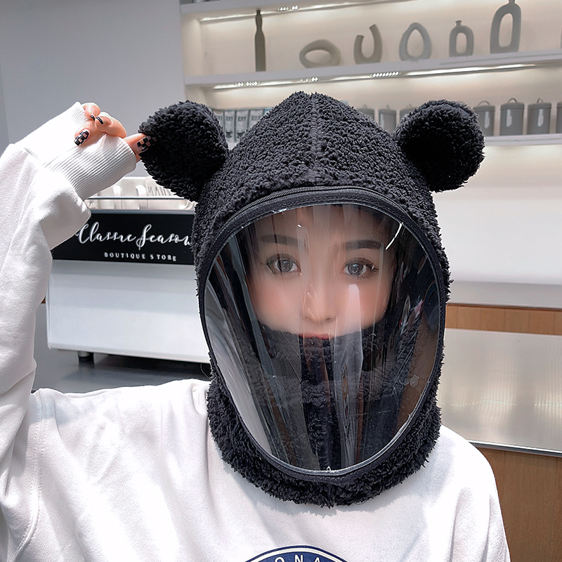 冬季保暖帽子围脖一体