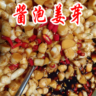 正宗酱油姜腌制嫩生姜泡仔姜芽酱汁姜丝酱菜生姜咸菜泡菜下饭菜