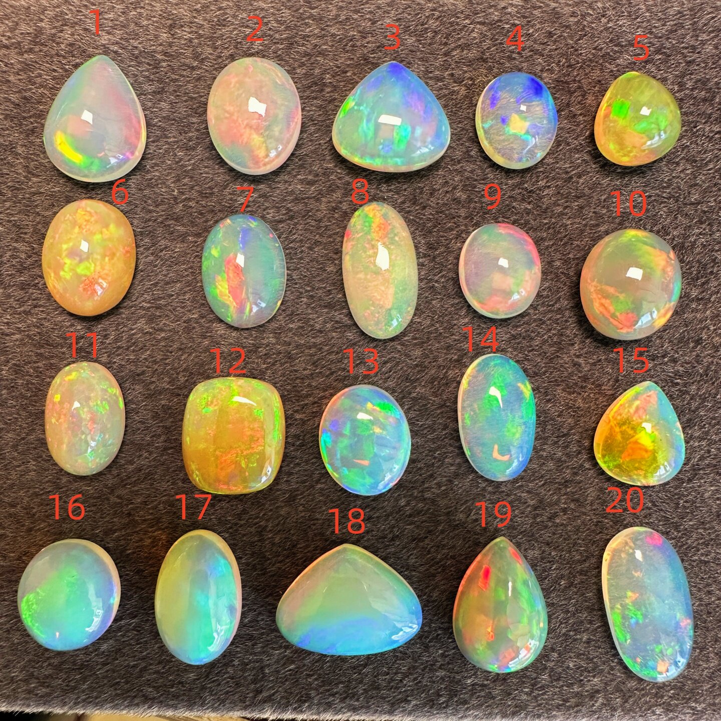 天然精选埃塞俄比亚欧泊满火彩裸石80元/克拉戒面吊坠宝石f1椭圆