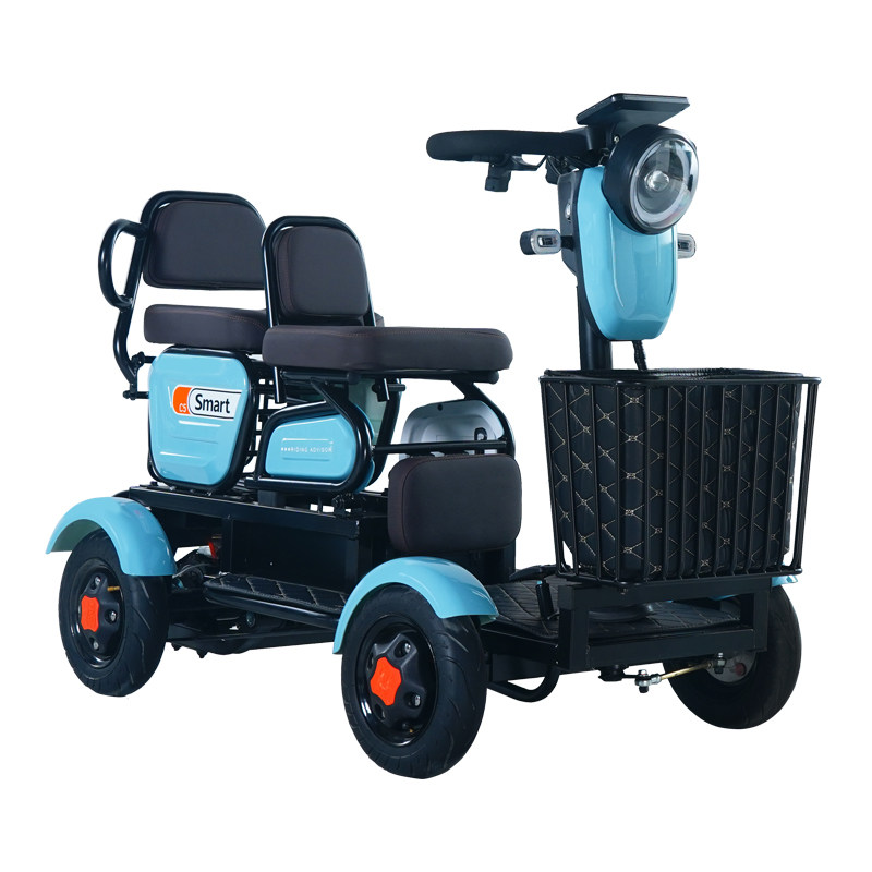 小巴士福爸爸C5老年代步车双人电动四轮车电动车接送孩子老年代步