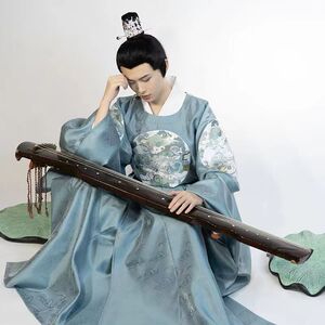 明制汉服出租织金圆领袍广袖大码男士书生气质元旦汇演年会演出