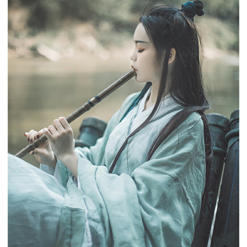 侠女魏晋小青中秋节文艺汇演古装