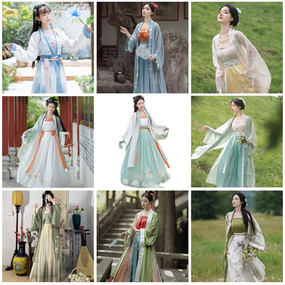 宋制汉服超仙显瘦褙子花朝节走秀