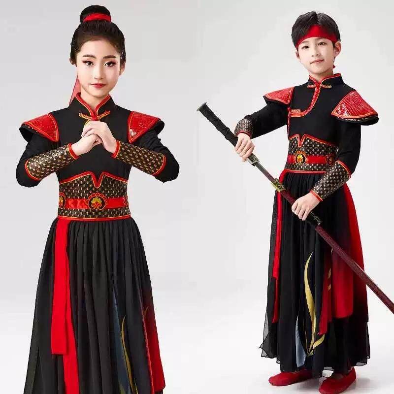 儿童中国风舞蹈服霍元甲行剑舞