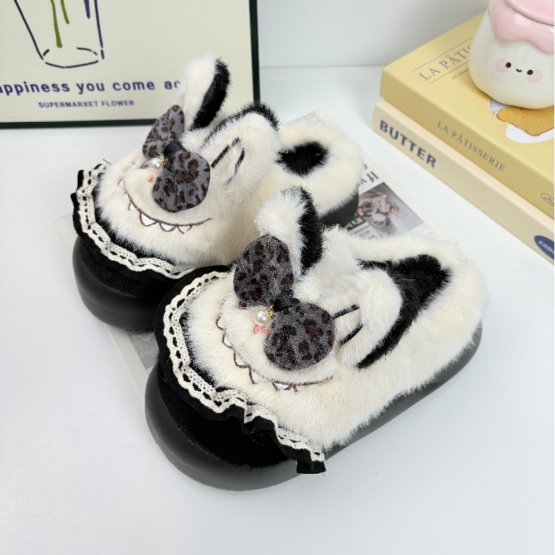 冬季儿童棉拖鞋大童可爱可外穿