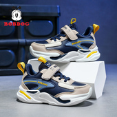 男孩大小儿童鞋 巴布豆男童鞋 防水皮面轻便运动鞋 秋冬季 子 2025新款