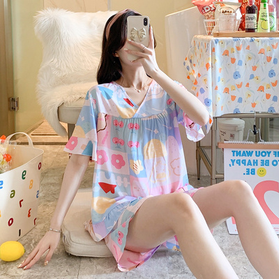 taobao agent Summer pijama, thin Japanese school skirt, summer suit, with short sleeve