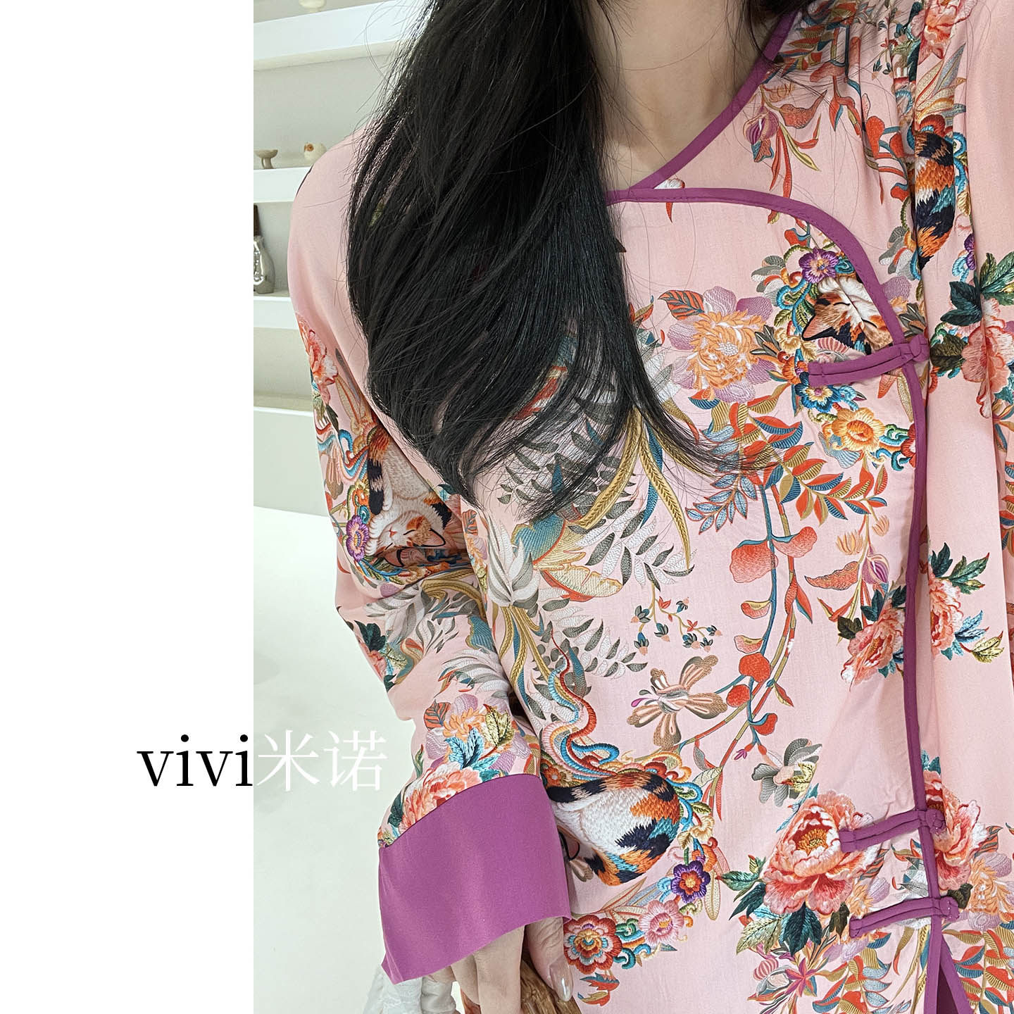 春夏季新款绵绸新中式花卉印花睡衣女盘扣家居服棉绸套装复古国风,女士内衣/男士内衣/家居服,睡衣/家居服套装,淘宝优惠券,粉丝福利购,淘宝优惠卷