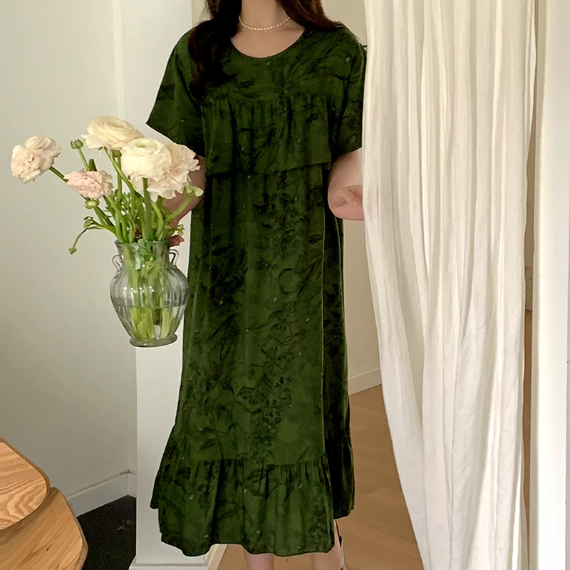 睡裙女夏季棉绸睡衣薄款高级感