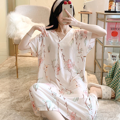 棉绸薄款日系少女风加大码家居服