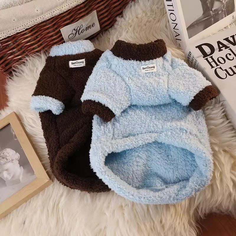 秋冬季宠物两脚绒衣打底衫布偶小猫德文英短蓝猫幼猫猫咪保暖衣服