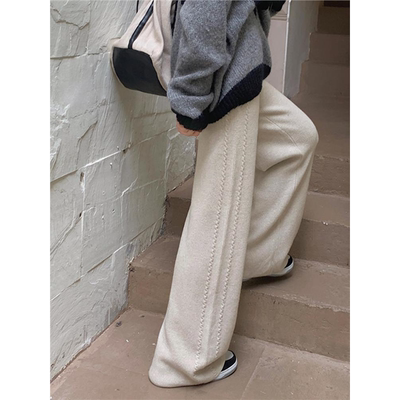 高级感慵懒风垂坠感麻花针织