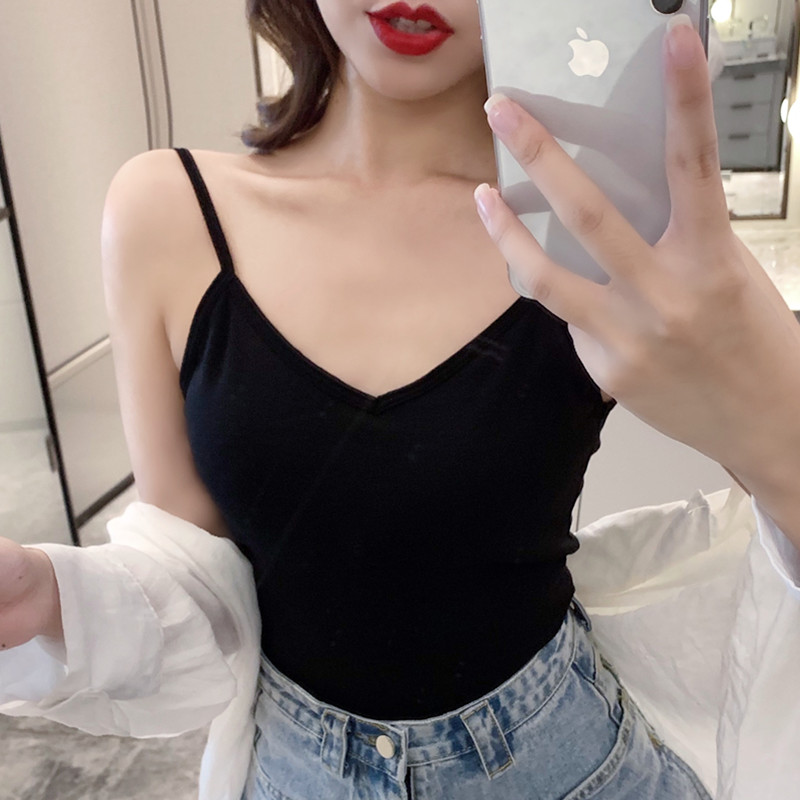 Real photo real price suspender waistcoat women with breast pad, exposed back, net red bottomed top, exposed navel