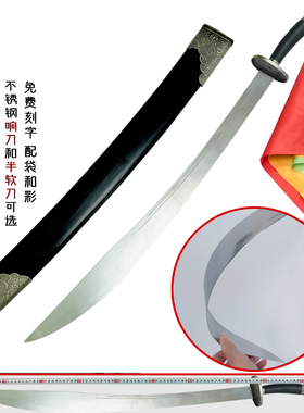 龙泉杨氏半硬武术刀表演刀太极软刀晨练刀成人儿童表演响刀未开刃