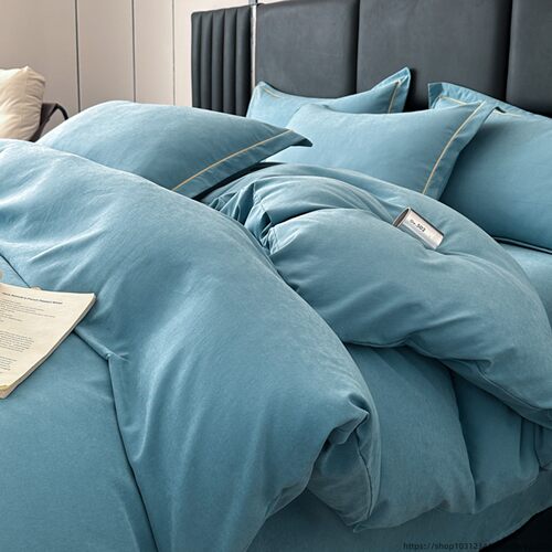 A类婴儿涤纶混纺抗菌防螨四件套