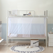 蚊帐学生宿舍上下铺通用可穿杆单人床0.9米双人床1.2m家用1.5 1.8