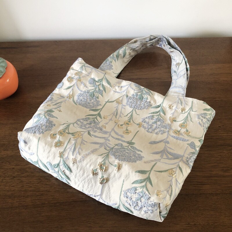 森女小清新提花手提包 韩版ins法式蒲公英腋下包百搭单肩斜挎包