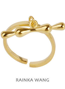 原创设计风镀金质感可调节戒指