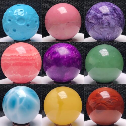 一物一图纯天然蜜蜡蓝珀青金石天河石紫龙晶单珠散珠18/20手链珠