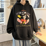 重磅华棉2023春装美式潮牌卡通宽松连帽卫衣外套W667-P50，男装卫衣，电商A486