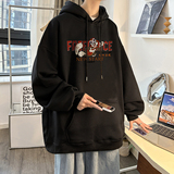 重磅华棉2023春装美式潮牌卡通宽松连帽卫衣外套W708-P50，男装卫衣，电商A486
