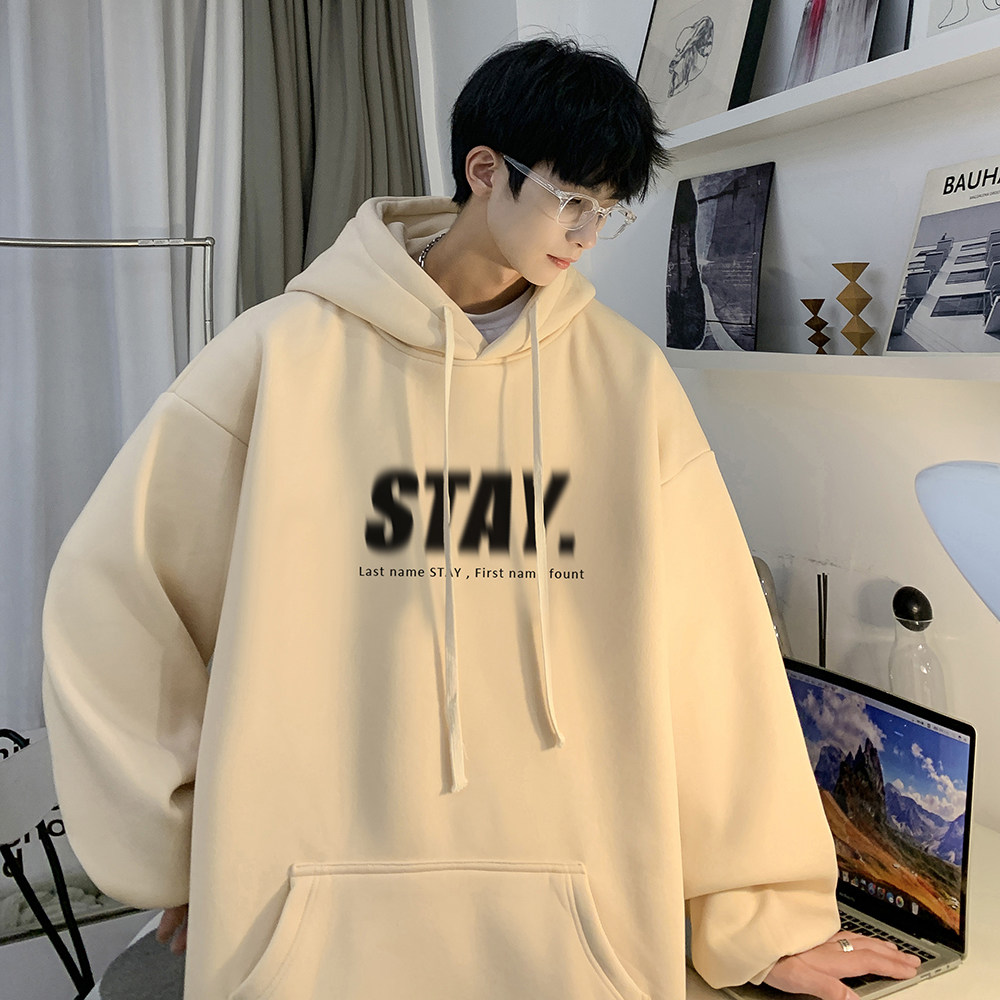 重磅华棉2023春装欧美式嘻哈连帽印花潮流宽松卫衣W305-P50，男装卫衣，电商A486