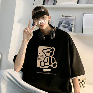220克重磅美式潮牌宽松短袖t恤T880-P28直播供应280克高品质P35