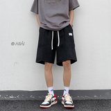 直播品质男女款欧美式高街麂皮绒休闲短裤宽松五分裤K959-P35，男装休闲裤，电商A486