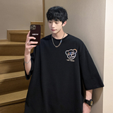 数据超好重磅纯棉2023夏装新款潮牌印花宽松短袖t恤T305-P25，男装T恤，电商A486