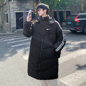 2023冬装新款韩版港风中长款羽绒棉衣外套加厚连帽棉服Y2207-P120图片