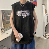 数据超好灌篮高手欧美式潮牌卡通印花水洗背心无袖t恤BX130-P35，男装T恤，电商A486