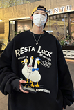 重磅华棉2023春装美式印花嘻哈潮流圆领卫衣外套W377-P48，男装卫衣，电商A486