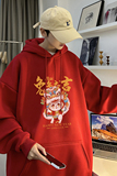 重磅华棉2023春装美式潮牌卡通宽松连帽卫衣外套W685-P50，男装卫衣，电商A486