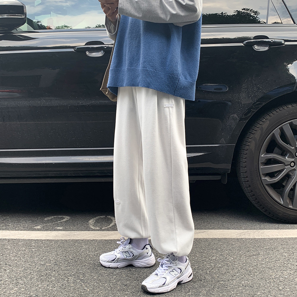 2024春季运动卫裤男休闲裤子韩版潮流直筒宽松束脚九分裤K58-P45,男装休闲裤,电商A486