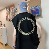数据超好抖音品质印花宽松无袖背心韩版ins风潮牌t恤BX626-P20，男装背心/马甲，电商A486