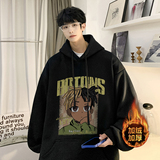 加绒加厚重磅欧美式hiphop嘻哈潮牌印花连帽卫衣外套W582-P50，男装卫衣，电商A486