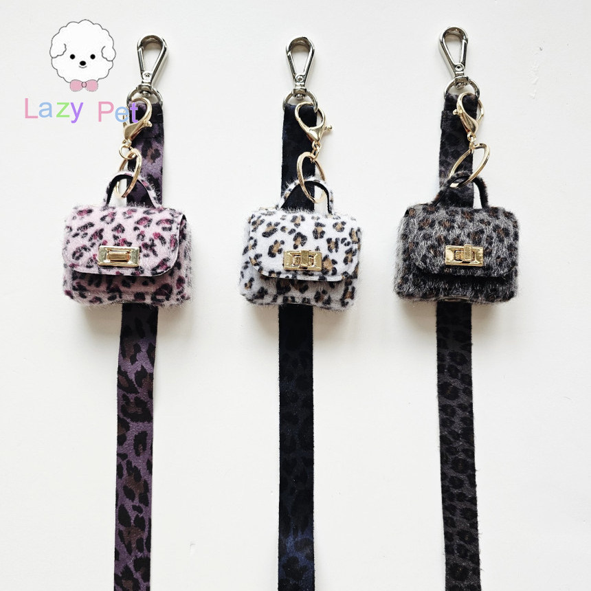 「Lazy Pet」韩国代购宠物猫狗户外可爱绒面豹纹牵引绳拾便袋包,宠物/宠物食品及用品,狗牵引绳,淘宝优惠券,粉丝福利购,淘宝优惠卷